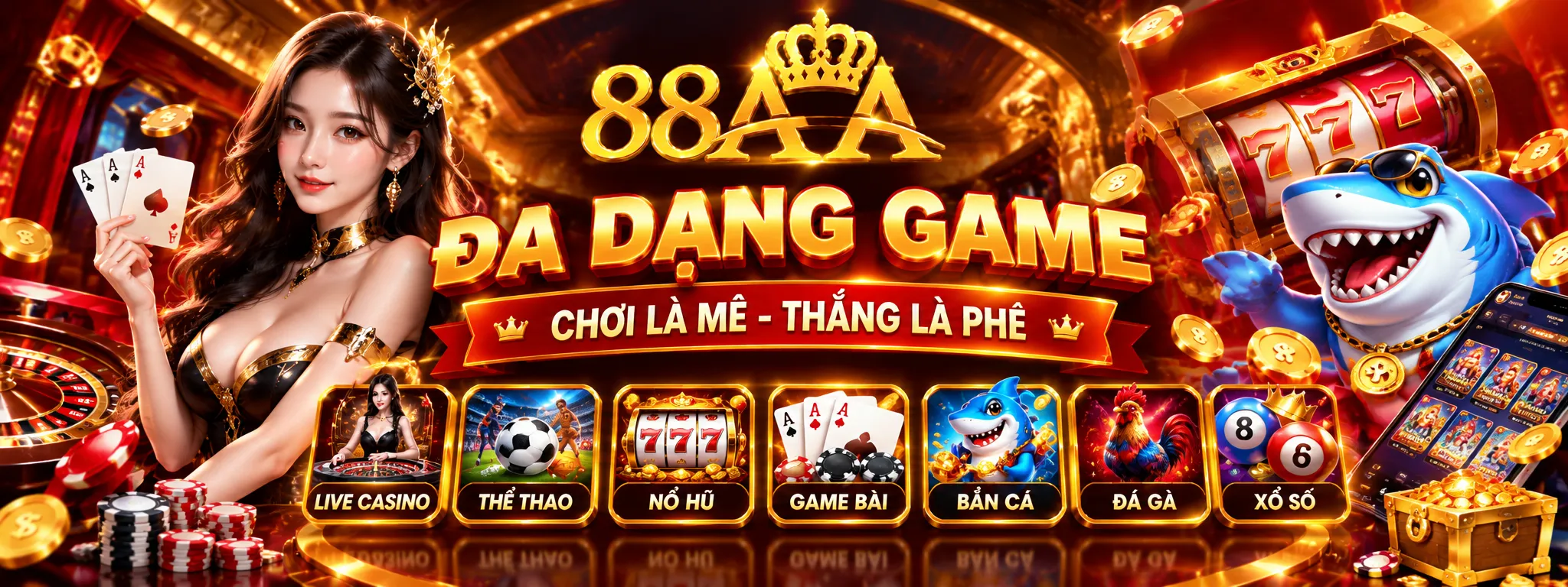 Đa dạng game 88AA